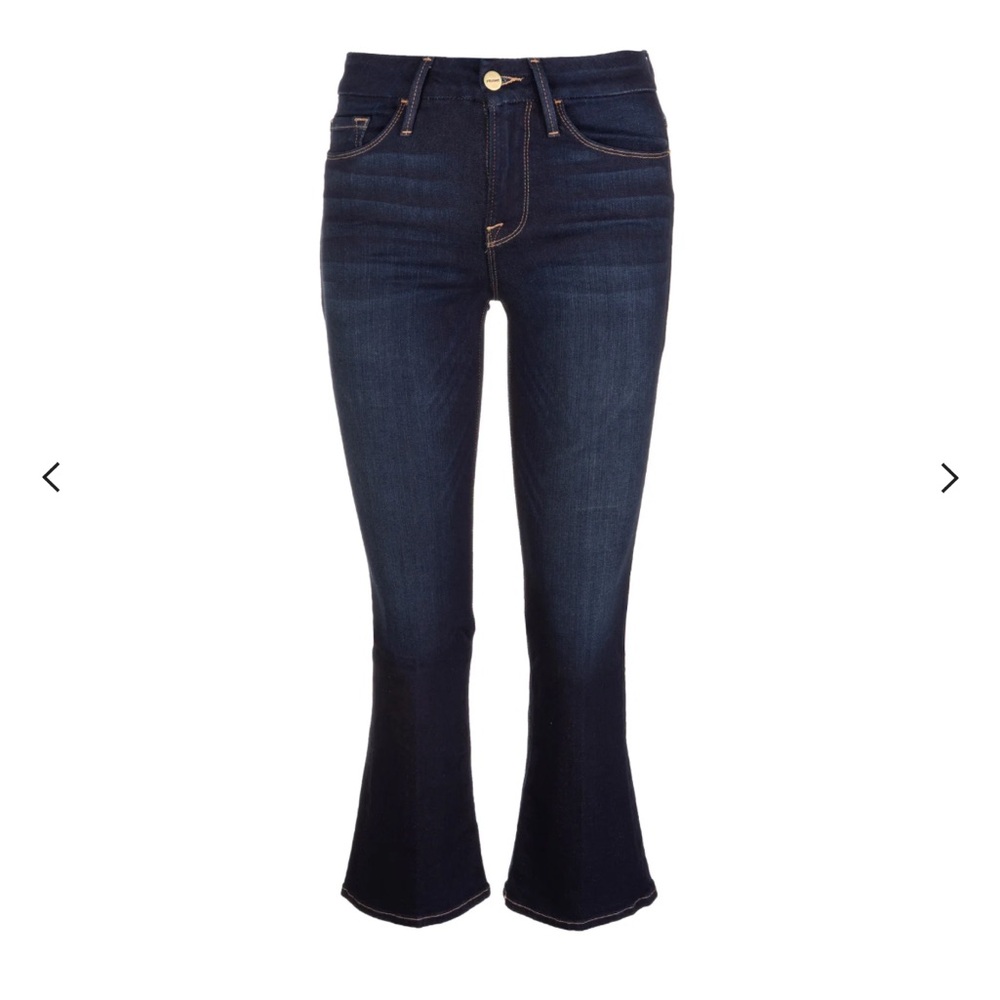 Frame Le Crop Mini Boot, Dark Indigo SIZE 24